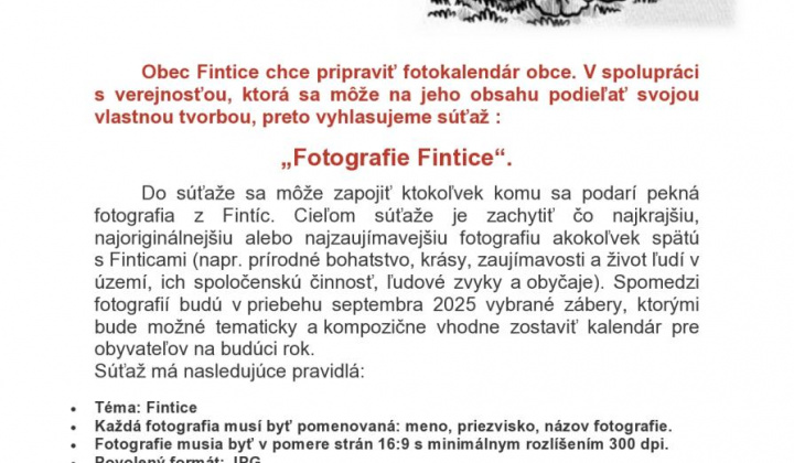 1. fotografia fotogalérie SÚŤAŽ FOTOGRAFIE FINTICE  - foto